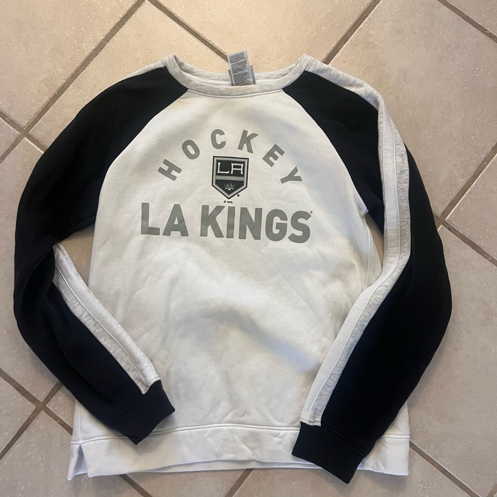 NHL LA Kings Black and White Crewneck Sweater